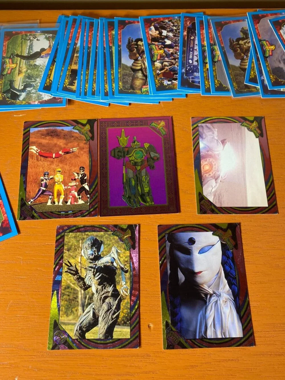 1994 Collect-A-Card Mighty Morphin Power Rangers Series 1 & 2 Card Lot Power Foi